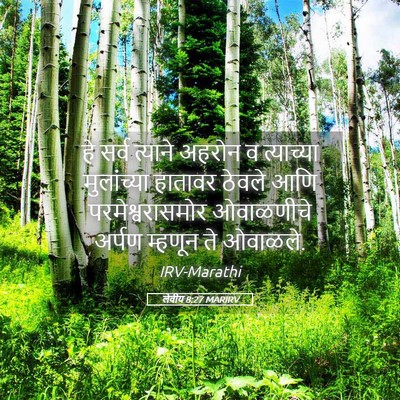 Picture 05 - लेवीय 8:27 MARIRV - हे सर्व त्याने - Bible Verse Picture