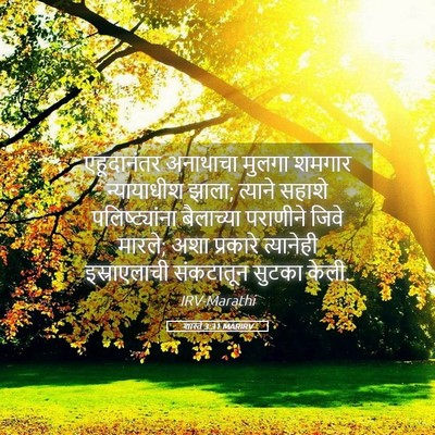 Picture 05 - शास्ते 3:31 MARIRV - एहूदानंतर अनाथाचा - Bible Verse Picture