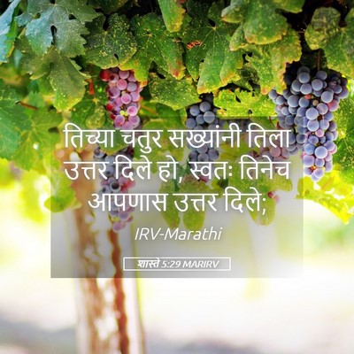 Picture 05 - शास्ते 5:29 MARIRV - तिच्या चतुर - Bible Verse Picture