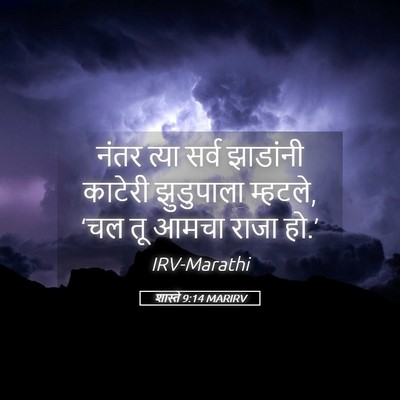 Picture 05 - शास्ते 9:14 MARIRV - नंतर त्या सर्व - Bible Verse Picture