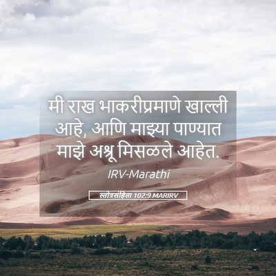 Picture 05 - स्तोत्रसंहिता 102:9 MARIRV - मी राख - Bible Verse Picture
