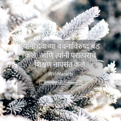 Picture 05 - स्तोत्रसंहिता 107:11 MARIRV - त्यांनी देवाच्या - Bible Verse Picture