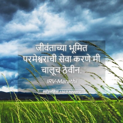 Picture 05 - स्तोत्रसंहिता 116:9 MARIRV - जीवंताच्या भूमित - Bible Verse Picture