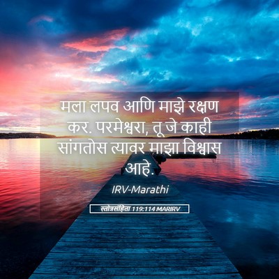Picture 05 - स्तोत्रसंहिता 119:114 MARIRV - मला लपव आणि माझे - Bible Verse Picture
