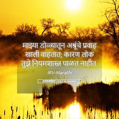 Picture 05 - स्तोत्रसंहिता 119:136 MARIRV - माझ्या डोळ्यातून - Bible Verse Picture