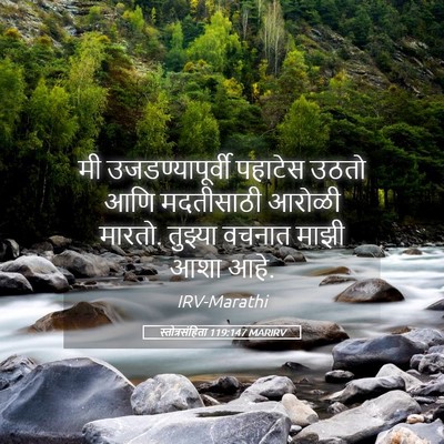 Picture 05 - स्तोत्रसंहिता 119:147 MARIRV - मी उजडण्यापूर्वी - Bible Verse Picture