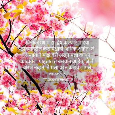 Picture 05 - स्तोत्रसंहिता 69:4 MARIRV - विनाकारण माझा - Bible Verse Picture