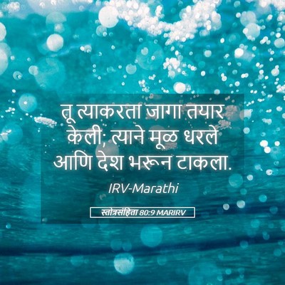 Picture 05 - स्तोत्रसंहिता 80:9 MARIRV - तू त्याकरता जागा - Bible Verse Picture