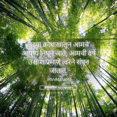 Picture 05 - स्तोत्रसंहिता 90:9 MARIRV - तुझ्या - Bible Verse Picture