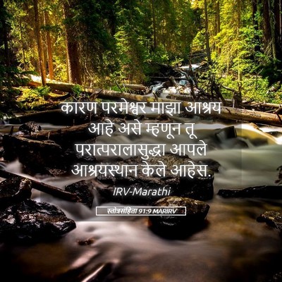 Picture 05 - स्तोत्रसंहिता 91:9 MARIRV - कारण परमेश्वर - Bible Verse Picture