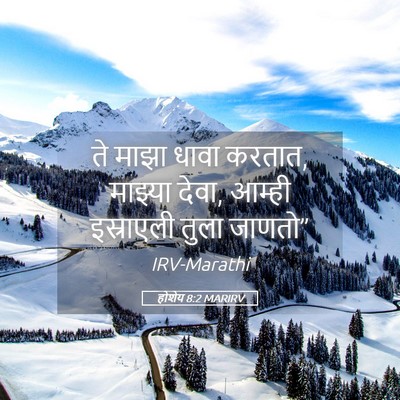 Picture 05 - होशेय 8:2 MARIRV - ते माझा धावा करतात, - Bible Verse Picture