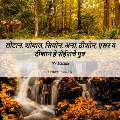Picture 06 - 1 इतिहास 1:38 MARIRV - लोटान, शोबाल, - Bible Verse Picture