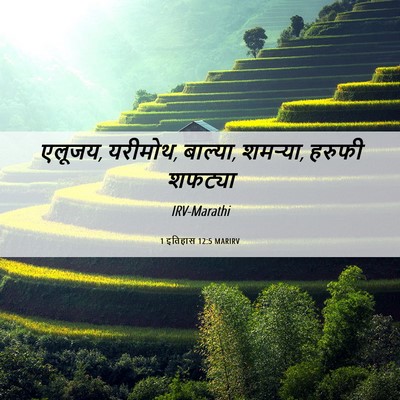 Picture 06 - 1 इतिहास 12:5 MARIRV - एलूजय, यरीमोथ, - Bible Verse Picture