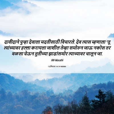 Picture 06 - 1 इतिहास 14:14 MARIRV - दावीदाने पुन्हा - Bible Verse Picture