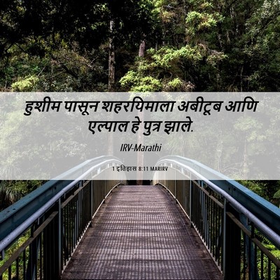 Picture 06 - 1 इतिहास 8:11 MARIRV - हुशीम पासून - Bible Verse Picture