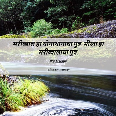 Picture 06 - 1 इतिहास 9:40 MARIRV - मरीब्बाल हा - Bible Verse Picture