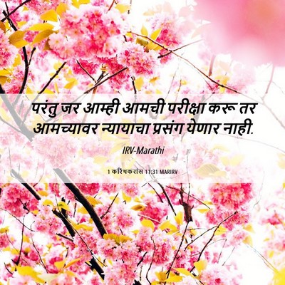 Picture 06 - 1 करिंथकरांस 11:31 MARIRV - परंतु जर आम्ही - Bible Verse Picture