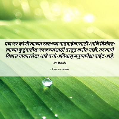 Picture 06 - 1 तीमथ्याला 5:8 MARIRV - पण जर कोणी - Bible Verse Picture