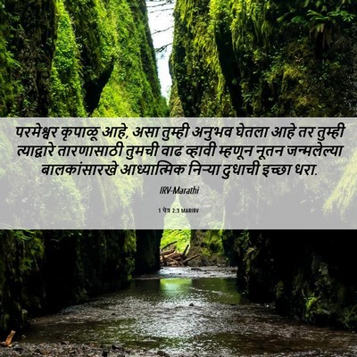 Picture 06 - 1 पेत्र 2:3 MARIRV - परमेश्वर कृपाळू - Bible Verse Picture