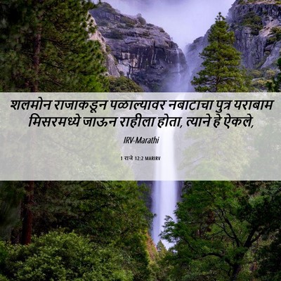 Picture 06 - 1 राजे 12:2 MARIRV - शलमोन राजाकडून - Bible Verse Picture