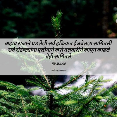 Picture 06 - 1 राजे 19:1 MARIRV - अहाब राजाने - Bible Verse Picture