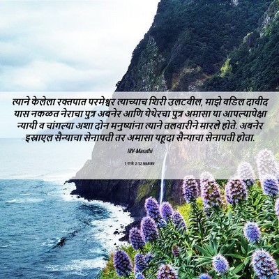 Picture 06 - 1 राजे 2:32 MARIRV - त्याने केलेला - Bible Verse Picture