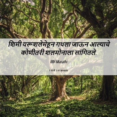 Picture 06 - 1 राजे 2:41 MARIRV - शिमी यरूशलेमेहून - Bible Verse Picture