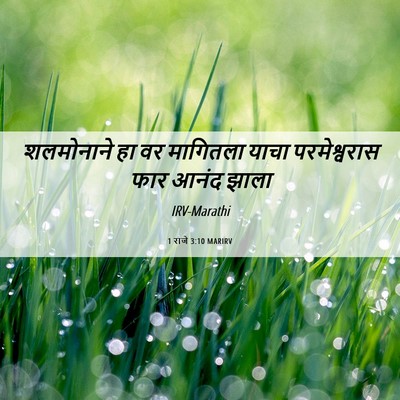 Picture 06 - 1 राजे 3:10 MARIRV - शलमोनाने हा वर - Bible Verse Picture