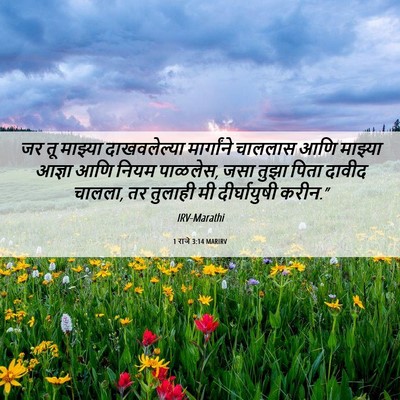 Picture 06 - 1 राजे 3:14 MARIRV - जर तू माझ्या - Bible Verse Picture