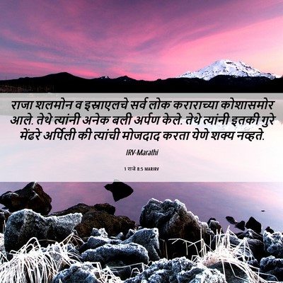Picture 06 - 1 राजे 8:5 MARIRV - राजा शलमोन व - Bible Verse Picture