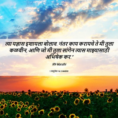 Picture 06 - 1 शमुवेल 16:3 MARIRV - त्या यज्ञास - Bible Verse Picture