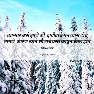 Picture 06 - 1 शमुवेल 24:5 MARIRV - त्यानंतर असे झाले - Bible Verse Picture