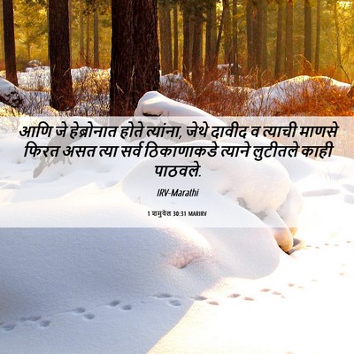 Picture 06 - 1 शमुवेल 30:31 MARIRV - आणि जे हेब्रोनात - Bible Verse Picture