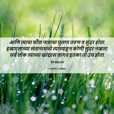 Picture 06 - 1 शमुवेल 9:2 MARIRV - आणि त्याचा शौल - Bible Verse Picture