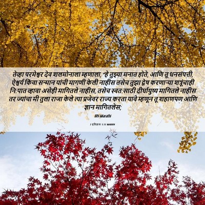 Picture 06 - 2 इतिहास 1:11 MARIRV - तेव्हा परमेश्वर - Bible Verse Picture