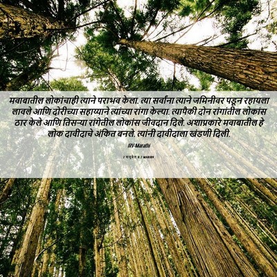 Picture 06 - 2 शमुवेल 8:2 MARIRV - मवाबातील - Bible Verse Picture
