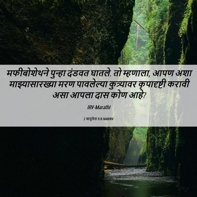 Picture 06 - 2 शमुवेल 9:8 MARIRV - मफीबोशेथने पुन्हा - Bible Verse Picture