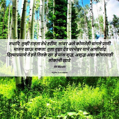 Picture 06 - अनुवाद 12:15 MARIRV - तथापि, तुम्ही - Bible Verse Picture