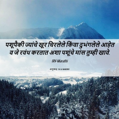 Picture 06 - अनुवाद 14:6 MARIRV - पशूपैकी ज्यांचे - Bible Verse Picture