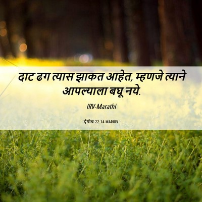 Picture 06 - ईयोब 22:14 MARIRV - दाट ढग त्यास झाकत - Bible Verse Picture