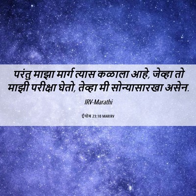 Picture 06 - ईयोब 23:10 MARIRV - परंतु माझा मार्ग - Bible Verse Picture