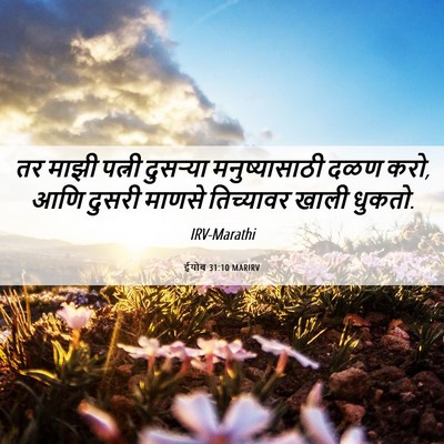Picture 06 - ईयोब 31:10 MARIRV - तर माझी पत्नी - Bible Verse Picture