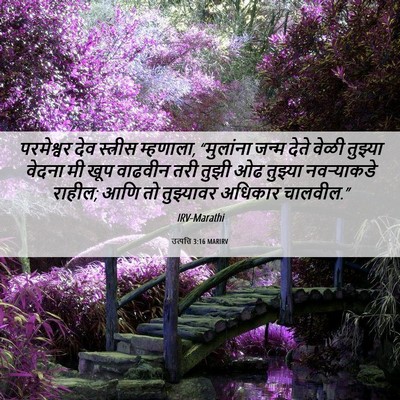 Picture 06 - उत्पत्ति 3:16 MARIRV - परमेश्वर देव - Bible Verse Picture