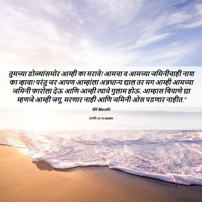 Picture 06 - उत्पत्ति 47:19 MARIRV - तुमच्या - Bible Verse Picture