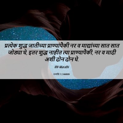 Picture 06 - उत्पत्ति 7:2 MARIRV - प्रत्येक शुद्ध - Bible Verse Picture