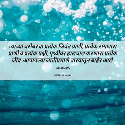 Picture 06 - उत्पत्ति 8:19 MARIRV - त्याच्या बरोबरचा - Bible Verse Picture
