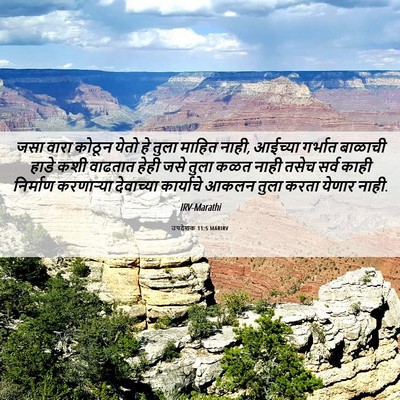 Picture 06 - उपदेशक 11:5 MARIRV - जसा वारा कोठून - Bible Verse Picture