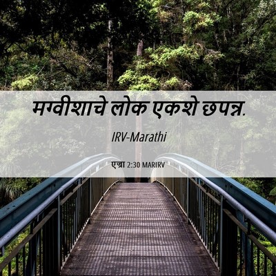 Picture 06 - एज्रा 2:30 MARIRV - मग्वीशाचे लोक - Bible Verse Picture
