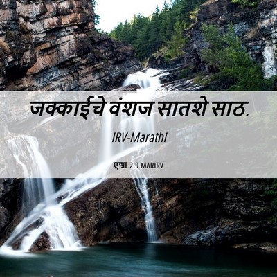 Picture 06 - एज्रा 2:9 MARIRV - जक्काईचे वंशज - Bible Verse Picture