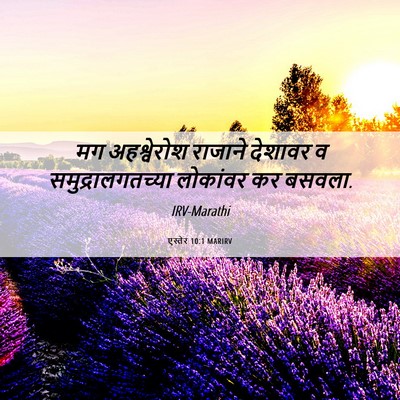 Picture 06 - एस्तेर 10:1 MARIRV - मग अहश्वेरोश - Bible Verse Picture